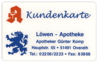Kundenkarte der Löwen Apotheke Kundenkarte der Löwen Apotheke